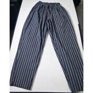 Chef Revival Men’s Striped Chef Pants Elastic Waist Workwear Uniform. HL306